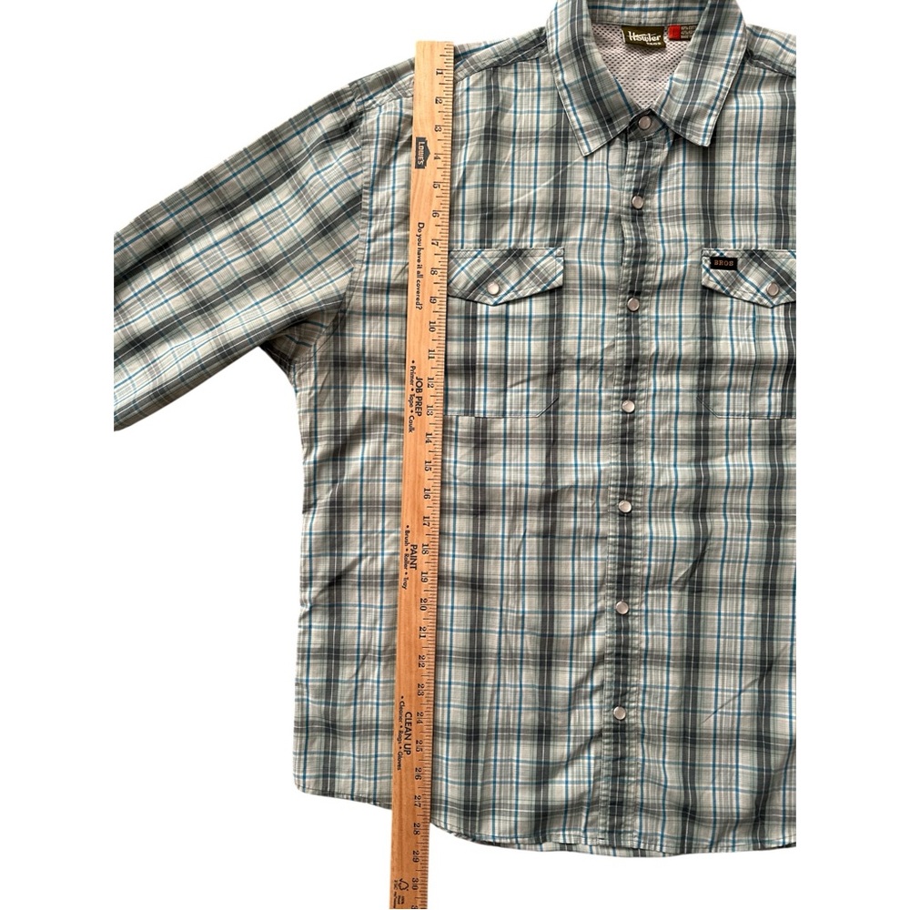 Howler Brothers Pearl Snap Long Sleeve Shirt Lightweight Vented Mens Size Large - Picture 5 of 9